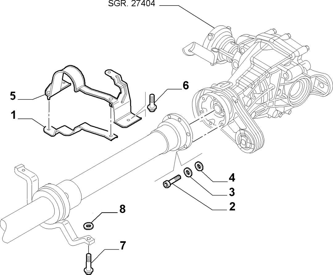 TRANSMISSION-TO-AXLE PROPELLER SHAFT 2