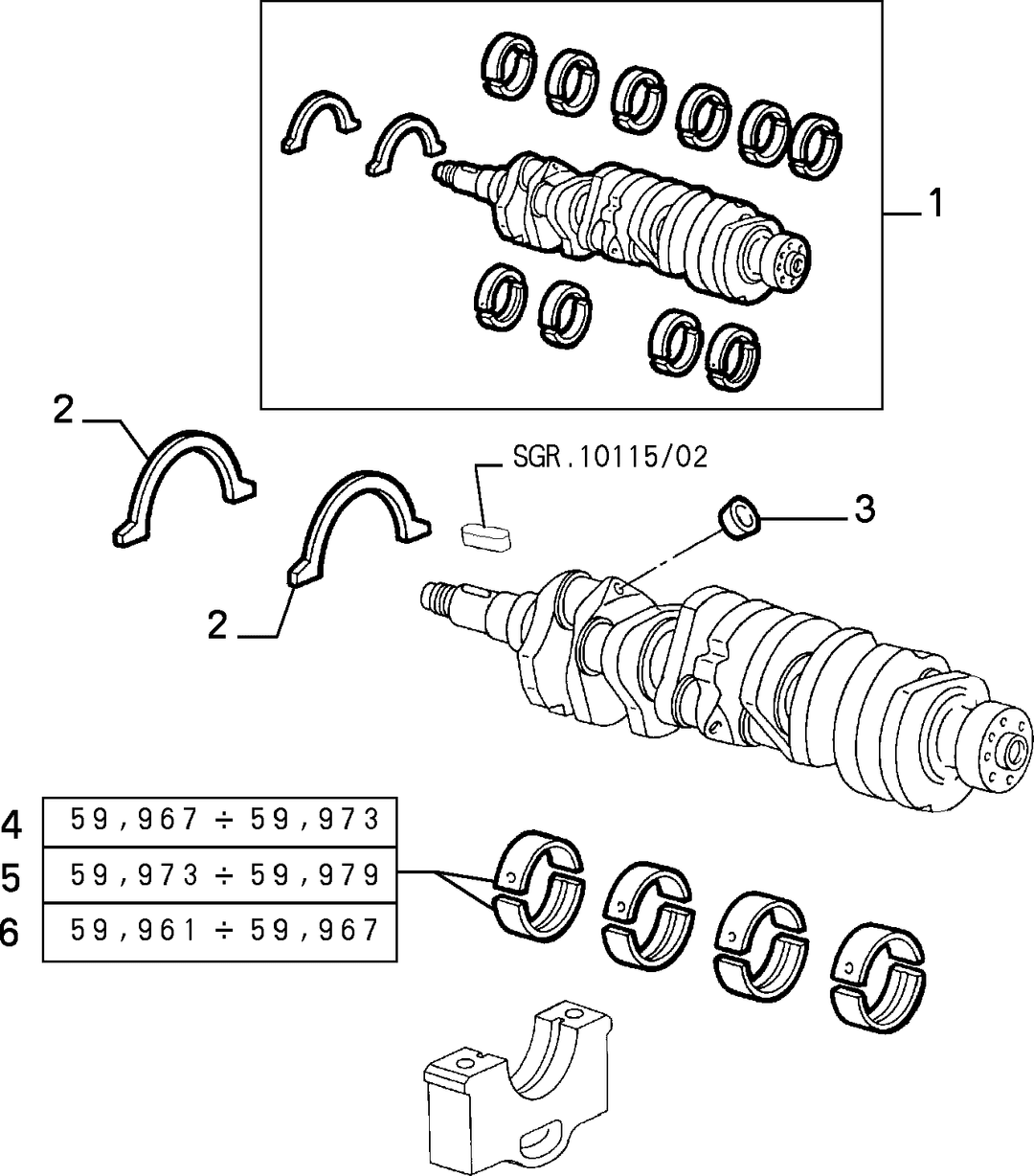 CRANKSHAFT AND FLYWHEEL 5