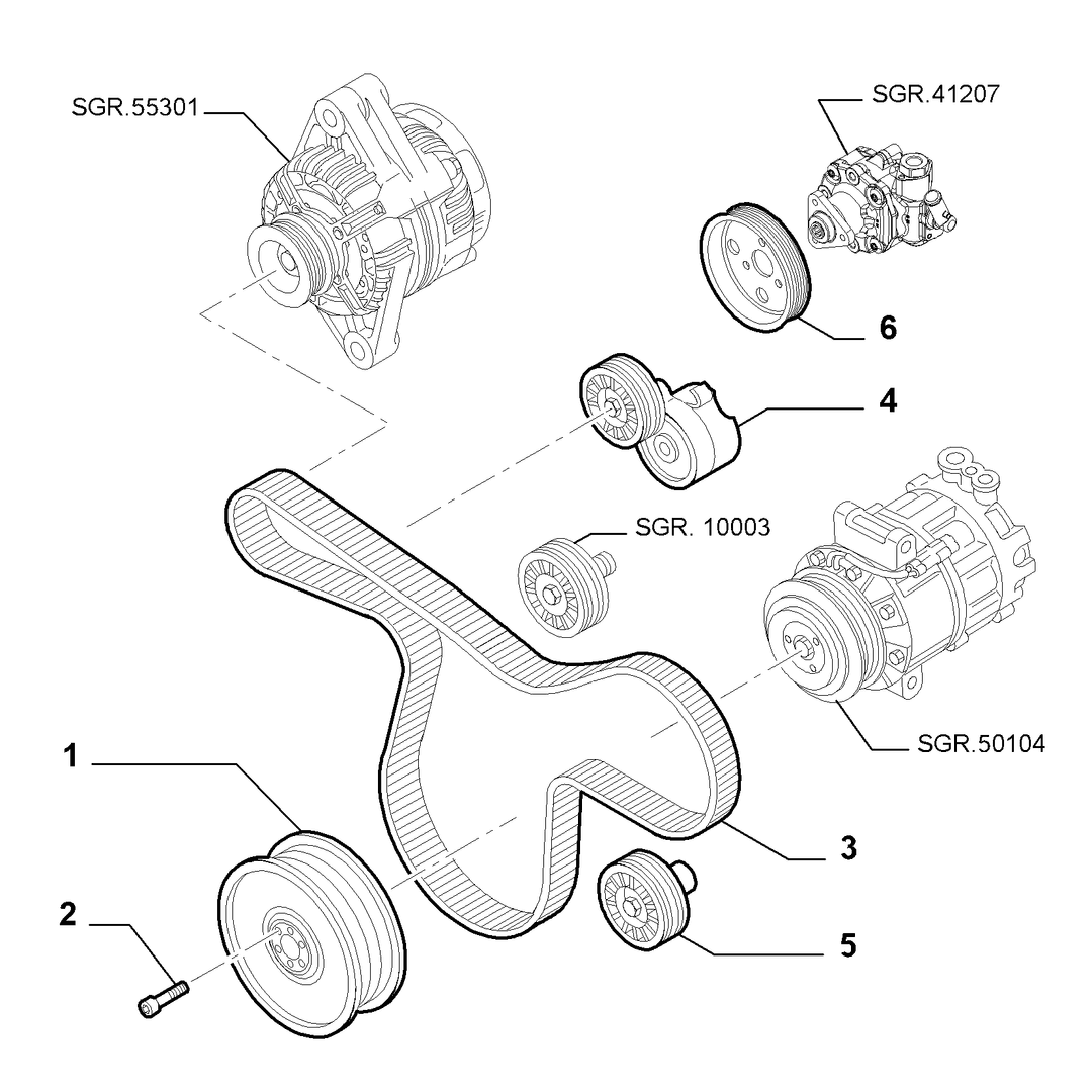 VARIOUS CONTROLS (BELTS AND PULLEYS) 16