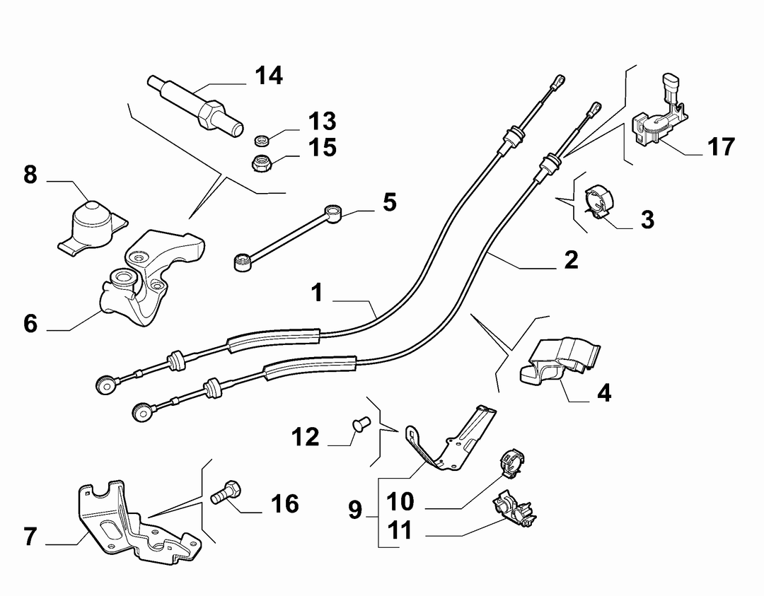 GEAR STICK FLEX SHAFT 1