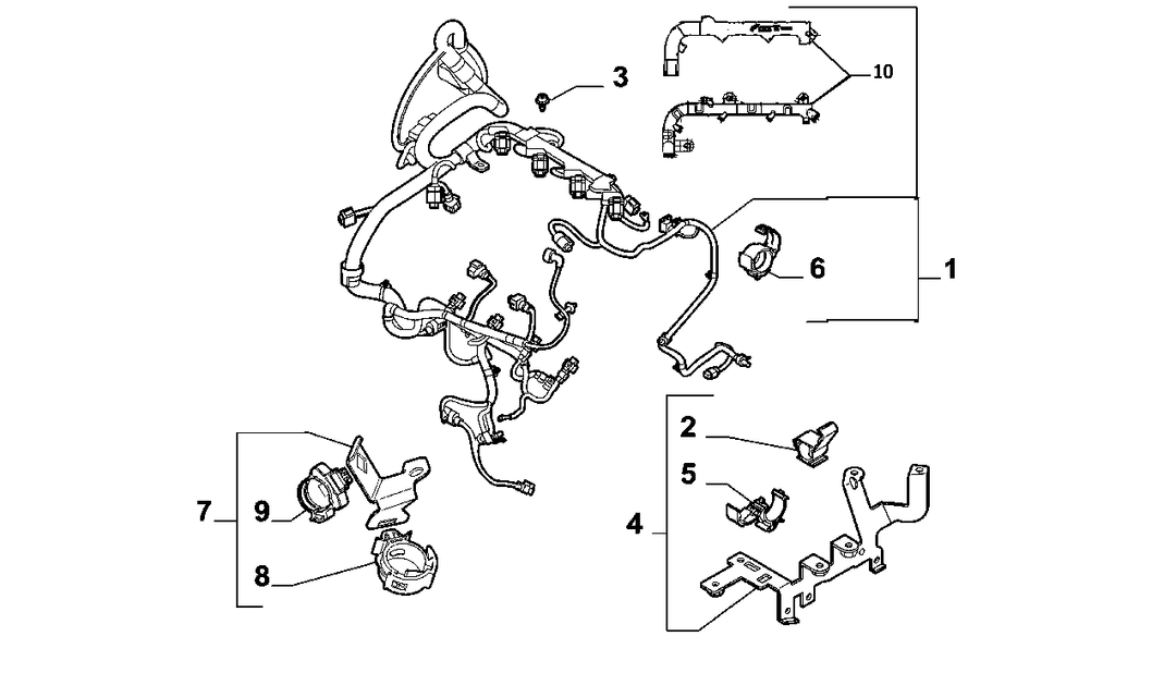 ENGINE HARNESS AND SUPPORTS 2