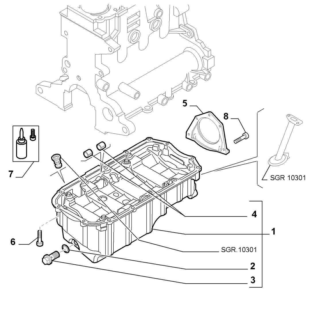 OIL CAP AND FLOOR PANEL COVER 3