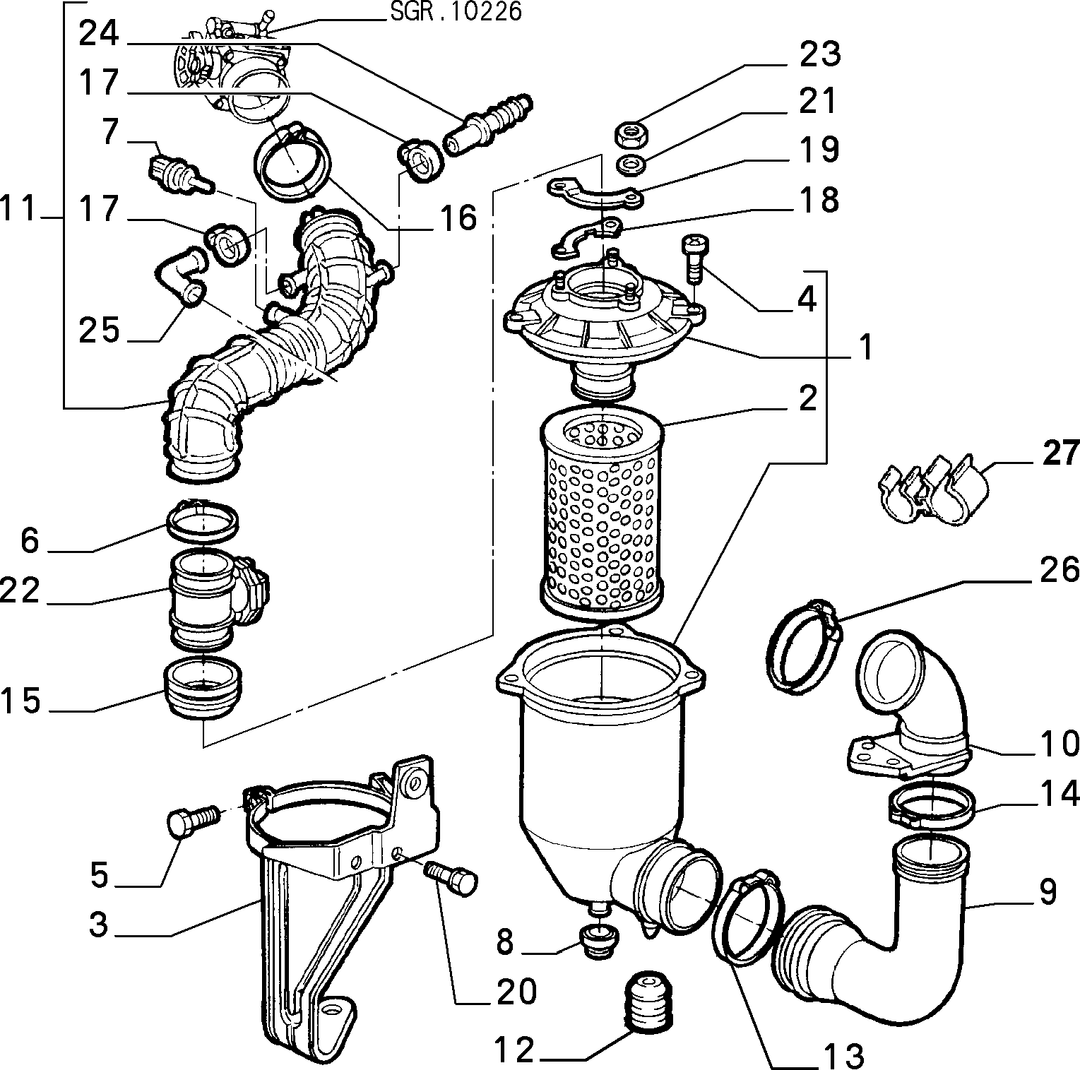 AIR FILTER AND PIPING 4
