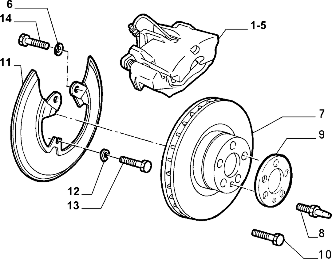 FRONT WHEEL BRAKES 1