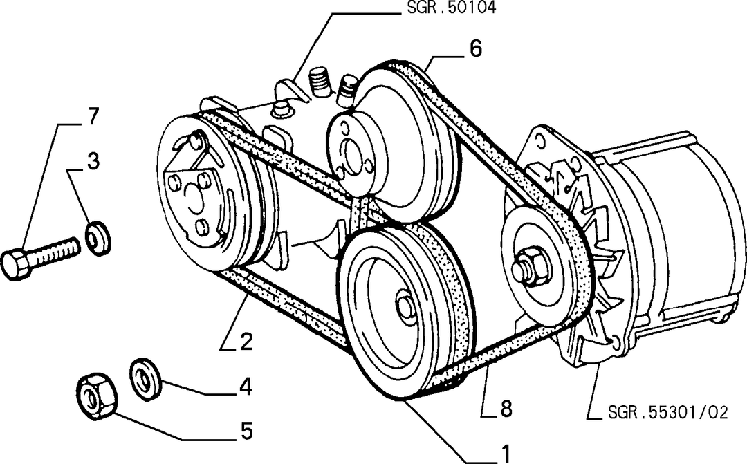 VARIOUS CONTROLS (BELTS AND PULLEYS) 9