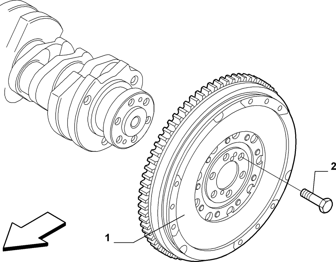 CRANKSHAFT AND FLYWHEEL 12