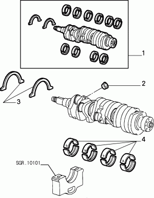 CRANKSHAFT AND FLYWHEEL