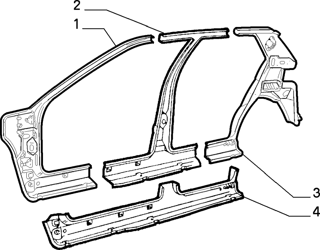 BODYSHELL, PANELS (CENTRAL PART)  2