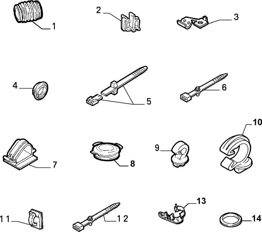CABLE SET FIXINGS  4