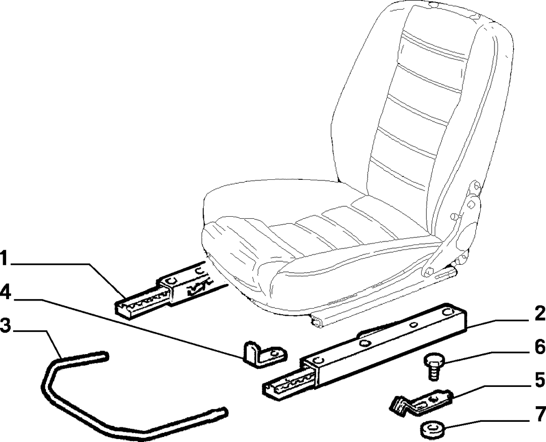 FRONT SEAT RAILS 