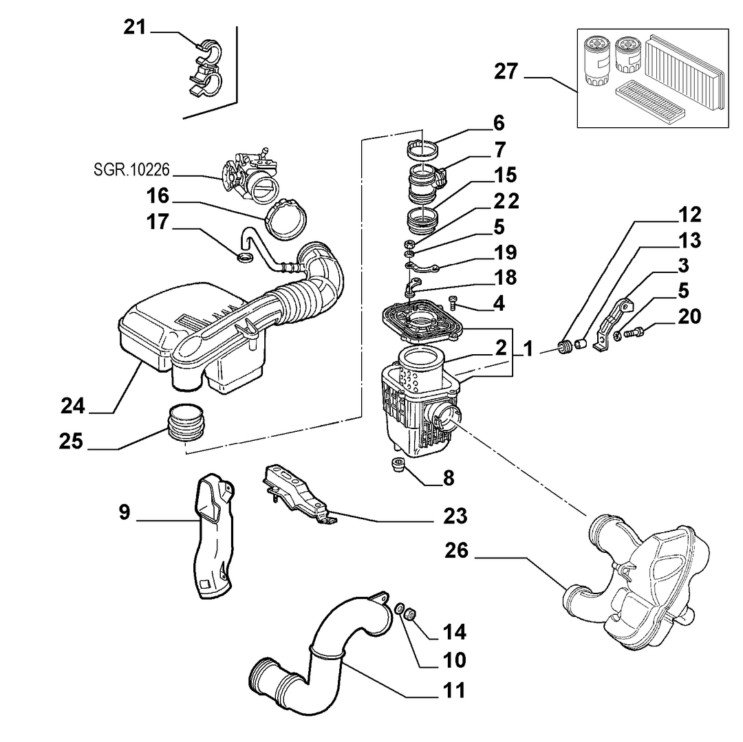 AIR FILTER AND PIPING 17