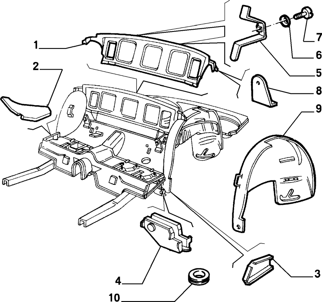 BODYSHELL,STRUCTURE (REAR PART) 