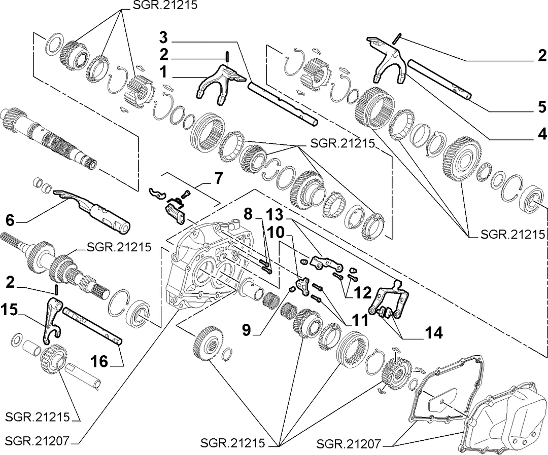GEAR FORKS STAMP 6