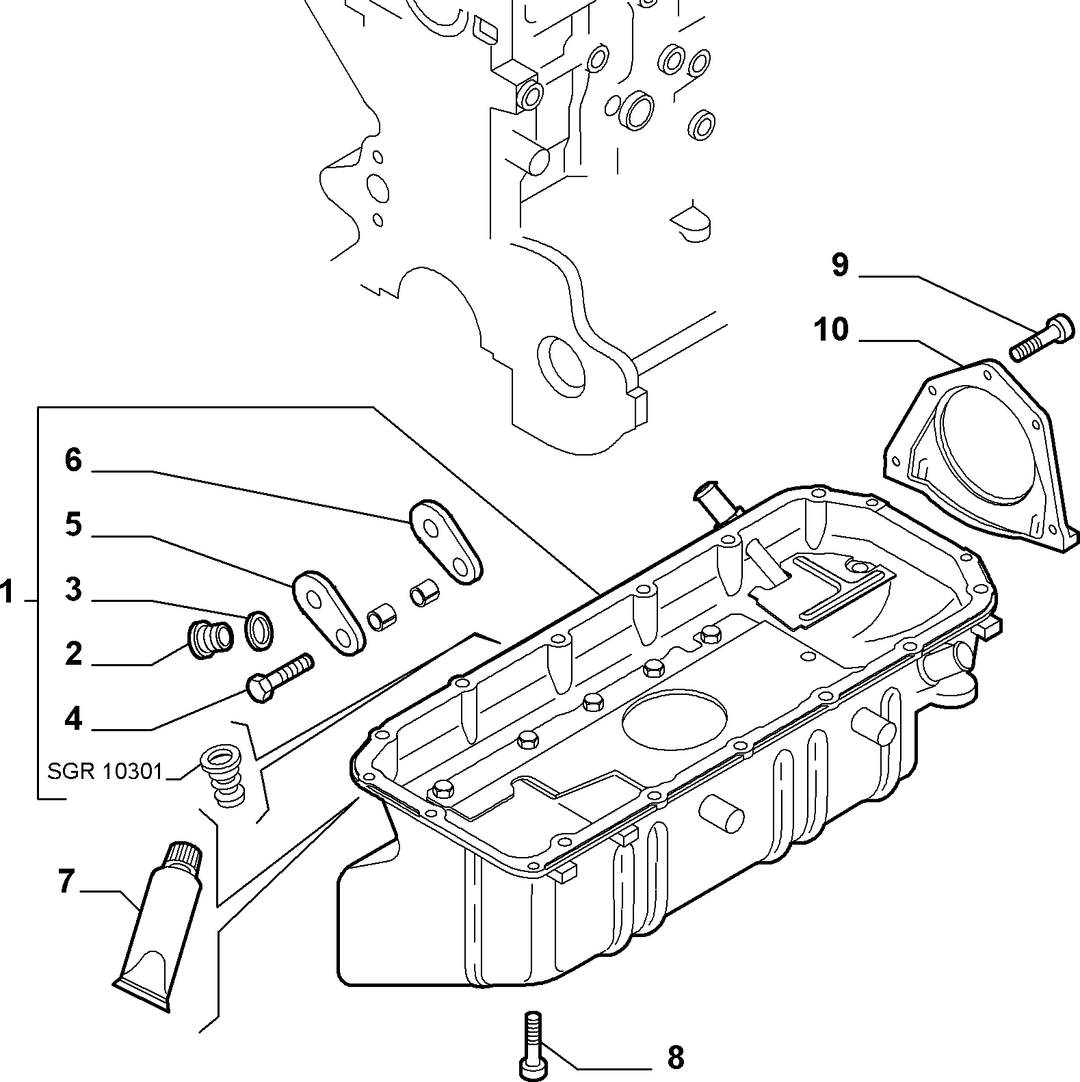 BLOCK SUMP AND COVERS 9