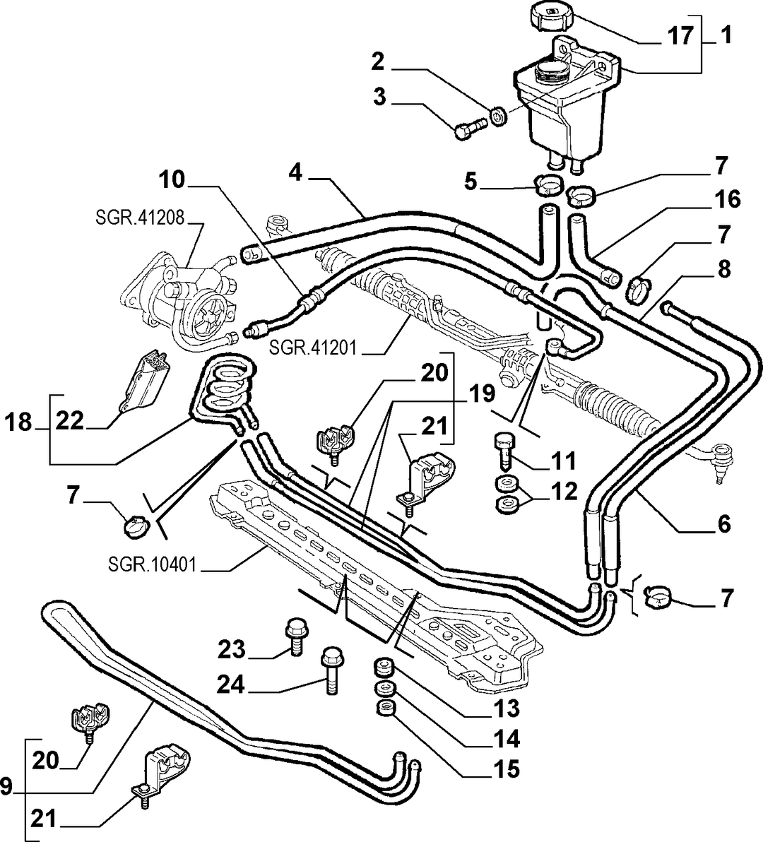POWER STEERING HYDRAULIC SYSTEM 1
