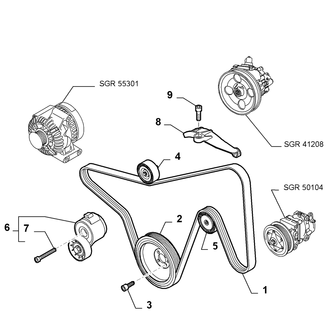 VARIOUS CONTROLS (BELTS AND PULLEYS) 11