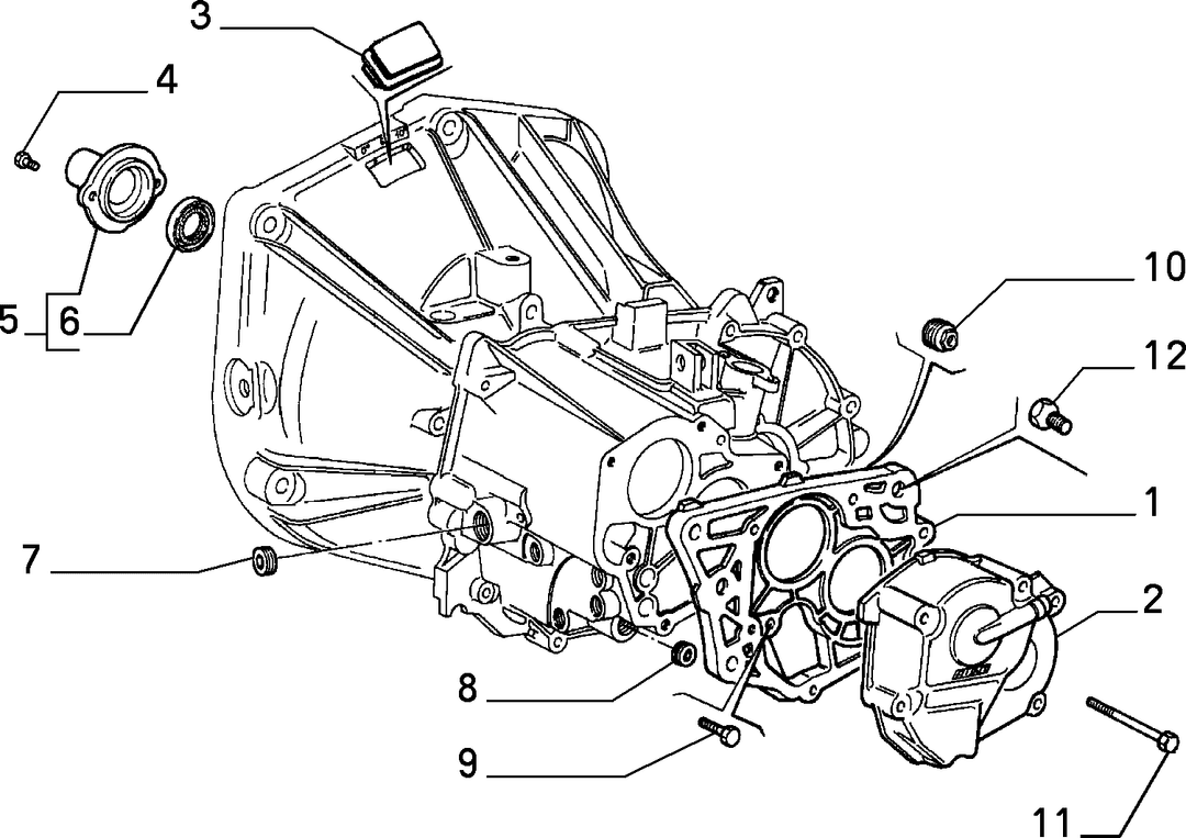 TRANSMISSION AND DIFFERENTIAL UNIT, CASING AND COVERS 2