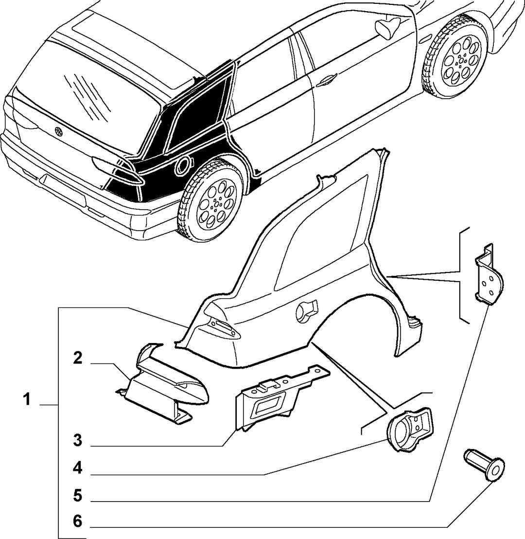 BODYSHELL, PANELS (REAR PART) 4