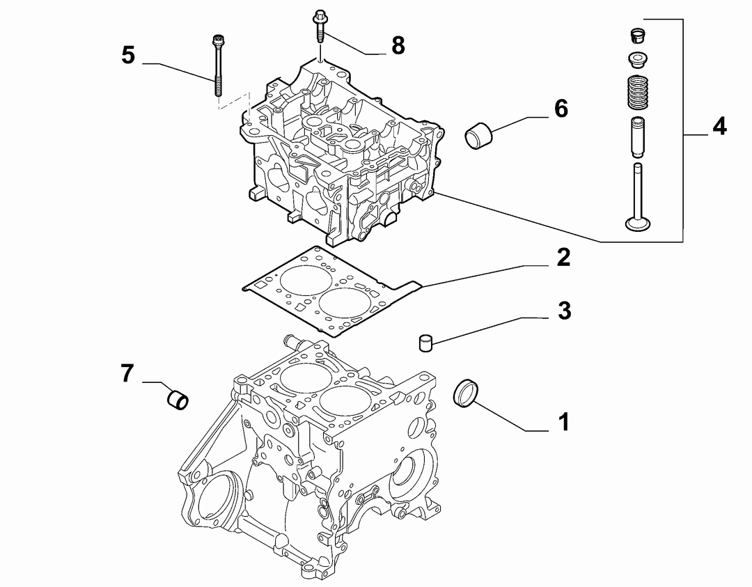 CYLINDER HEAD AND GASKETS 3