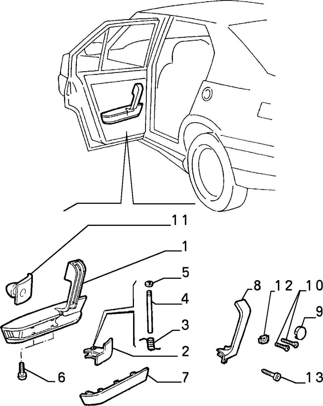 ACCESORY FOR PANELS REAR DOOR  1