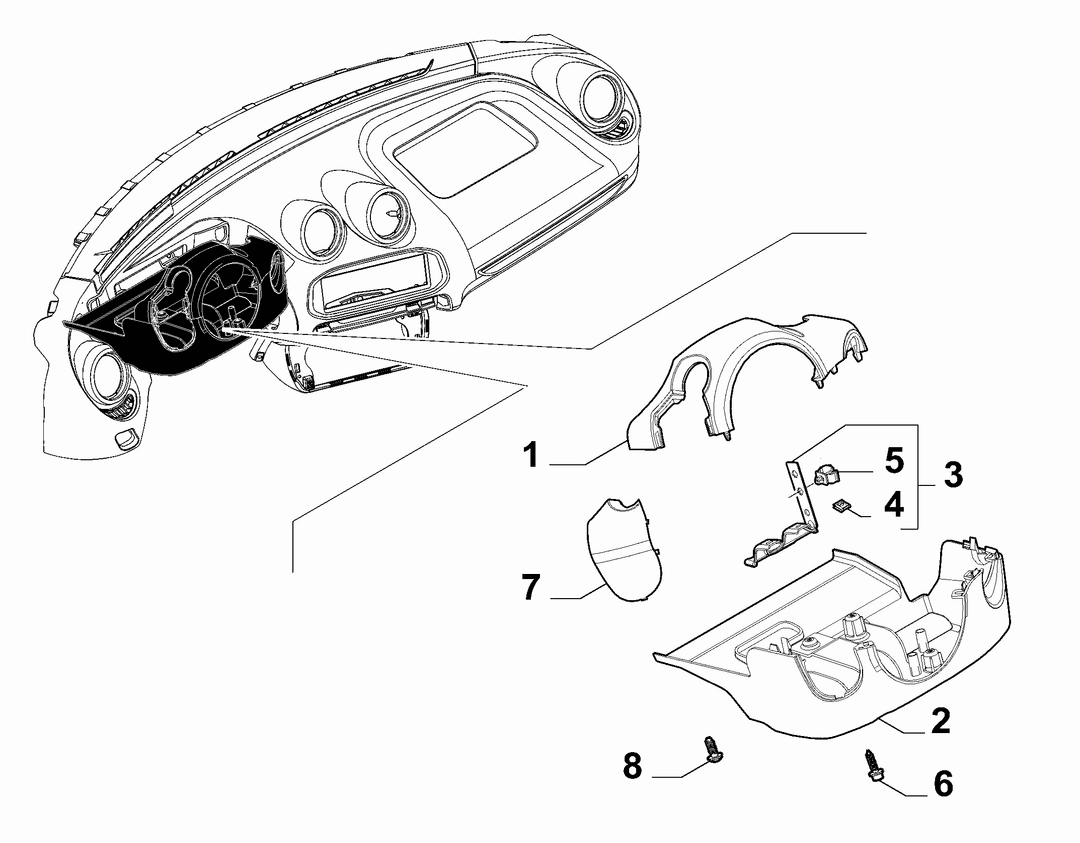 STEERING COLUMN GUARDS