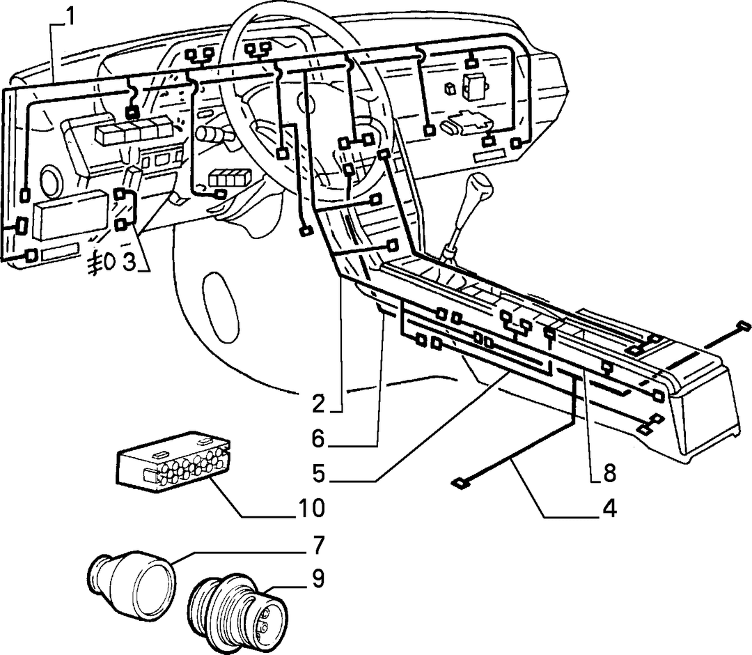 CABLE HARNESS (CENTRE)  1