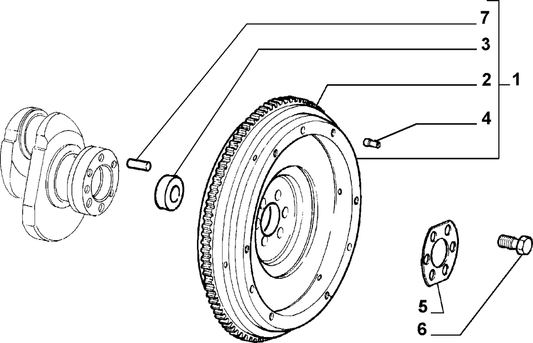 CRANKSHAFT AND FLYWHEEL 8
