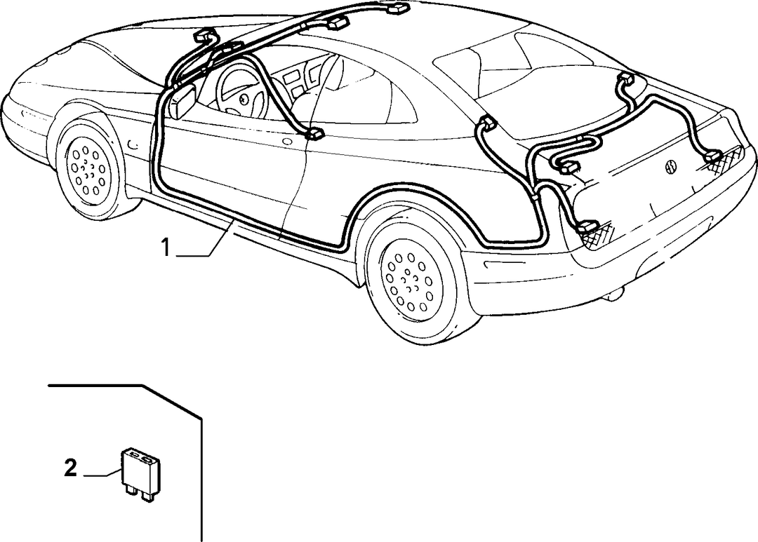 CABLE HARNESS (REAR SEAT)