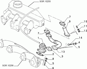 EXHAUST GAS CONTROL DEVICE