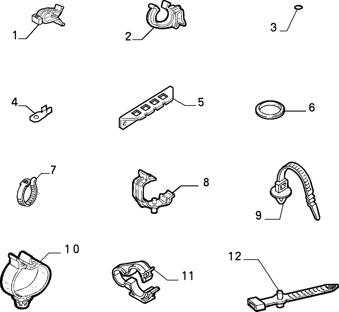 CABLE SET FIXINGS  3