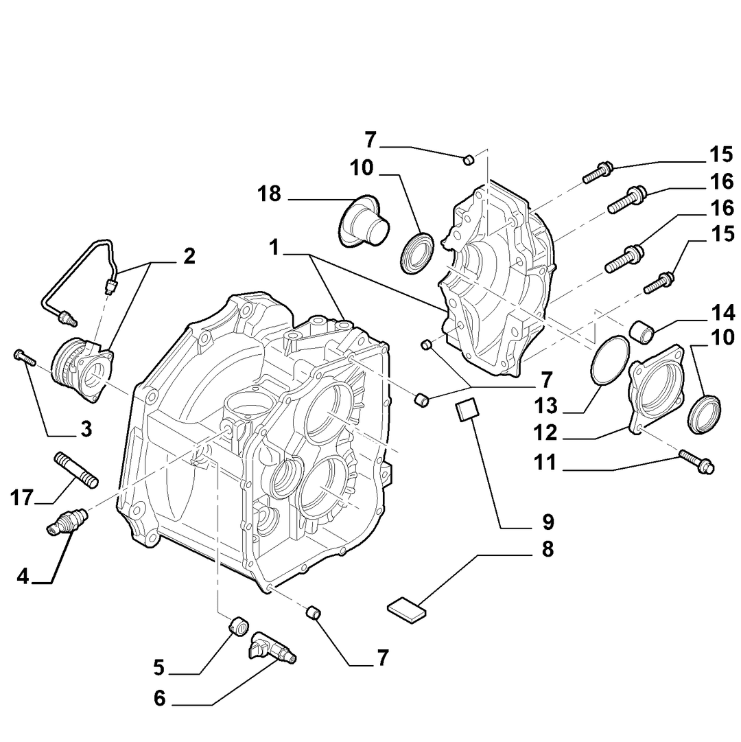 TRANSMISSION AND DIFFERENTIAL UNIT, CASING AND COVERS 7