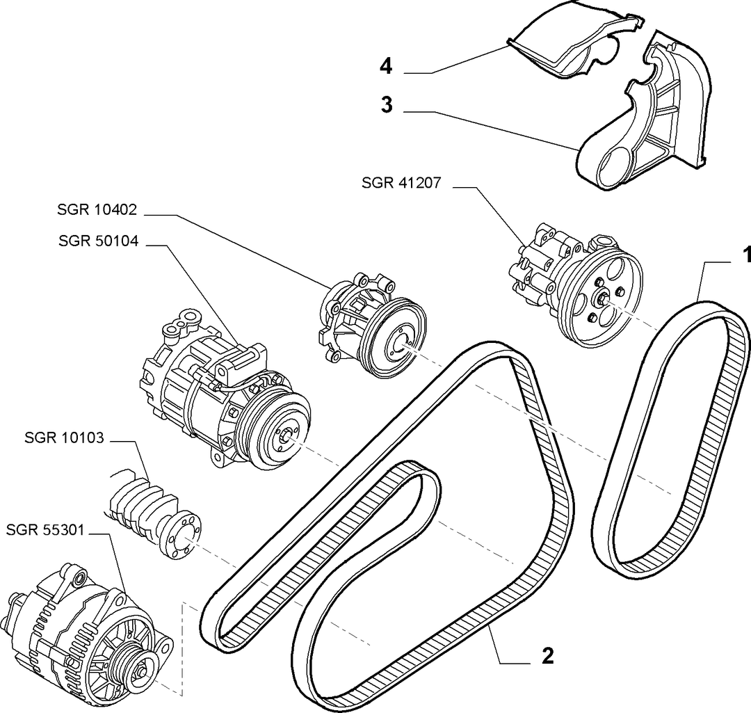 VARIOUS CONTROLS (BELTS AND PULLEYS) 13