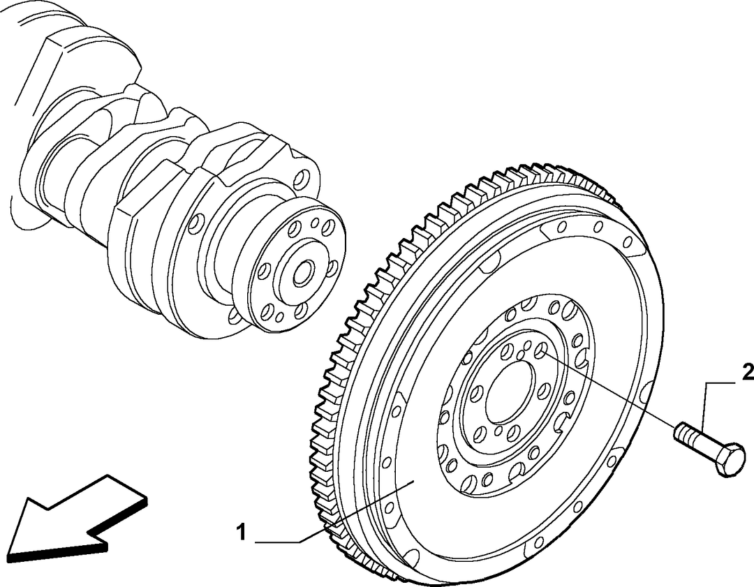 CRANKSHAFT AND FLYWHEEL 8