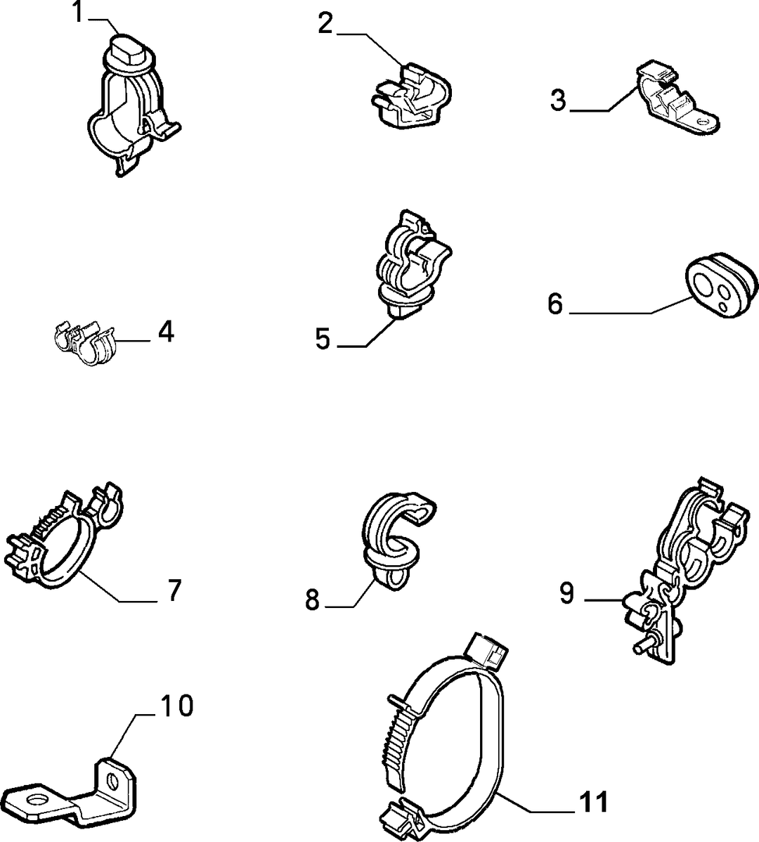 CABLE SET FIXINGS  2