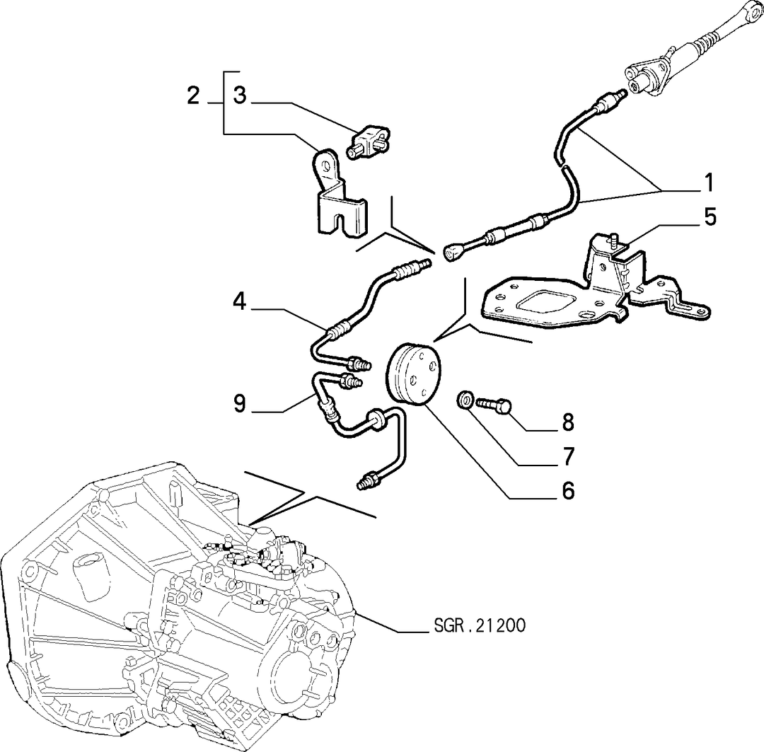 CLUTCH RELEASE HYDRAULIC CONTROL 8