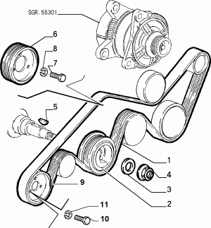 VARIOUS CONTROLS (BELTS AND PULLEYS)