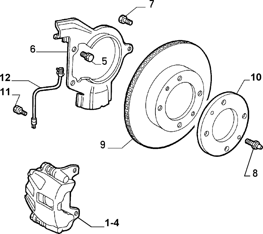 FRONT WHEEL BRAKES 1
