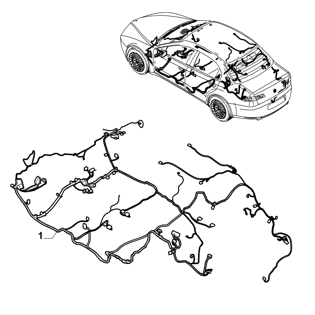 CABLE SET (REAR PART)