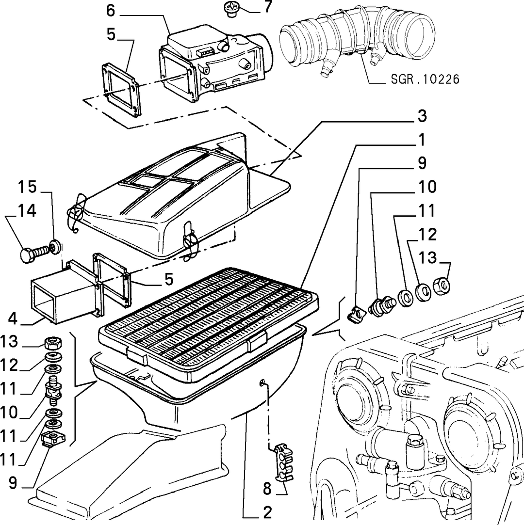 AIR CLEANER AND DUCTS 