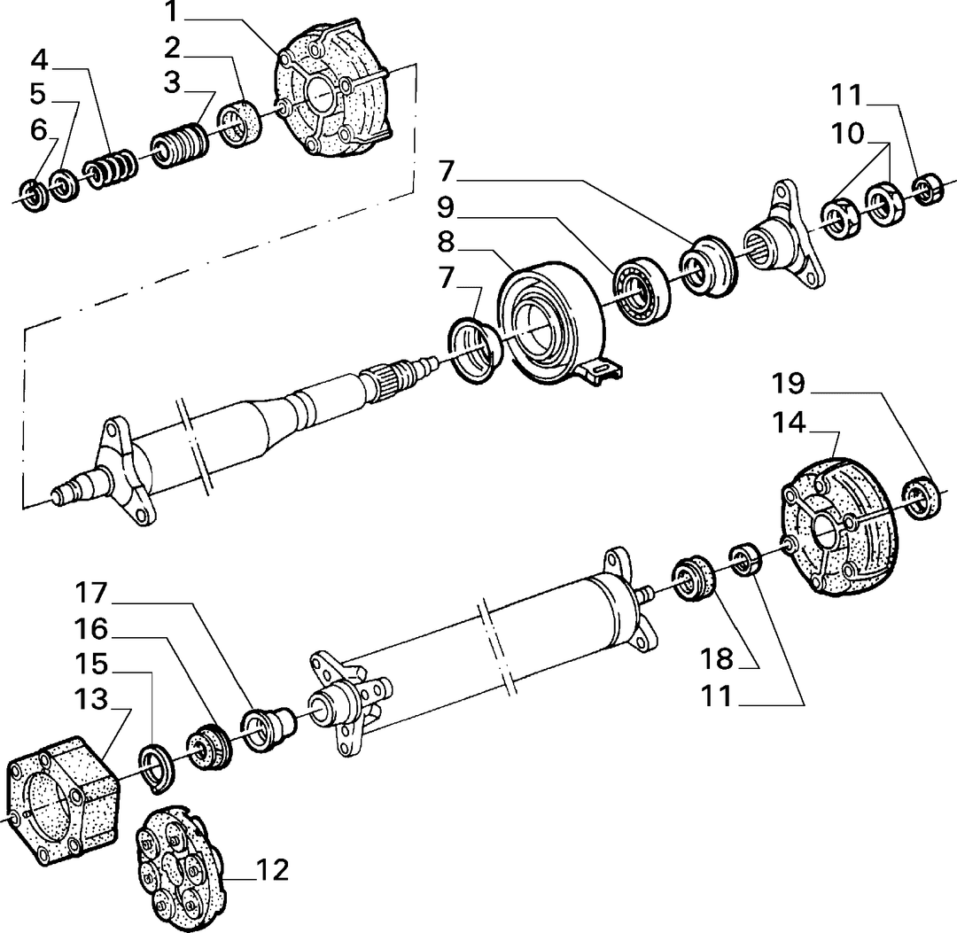 TRANSMISSION-TO-AXLE PROPELLER SHAFT 4