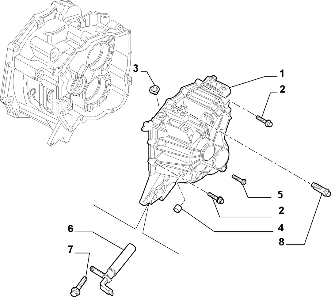TRANSMISSION AND DIFFERENTIAL UNIT, CASING AND COVERS 6