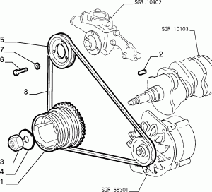 VARIOUS CONTROLS (BELTS AND PULLEYS)