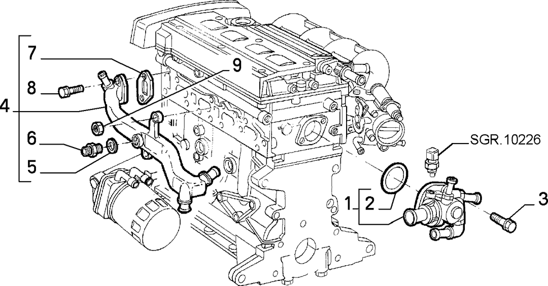 WATER PUMP AND LINES 5