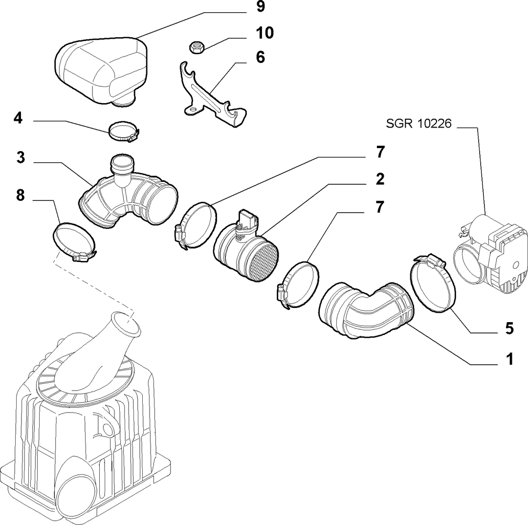 AIR FILTER AND PIPING 2