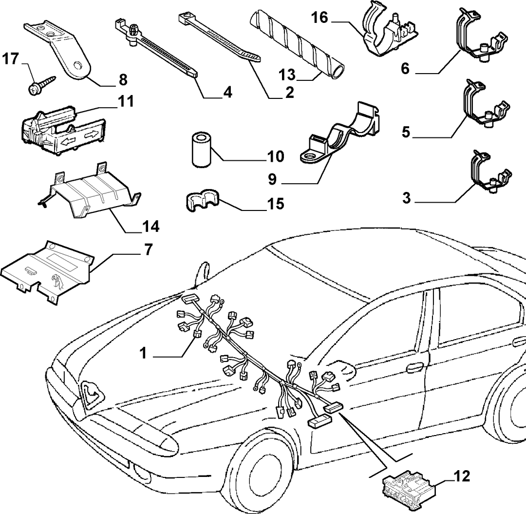 CABLE SET (CENTRAL PART) 5