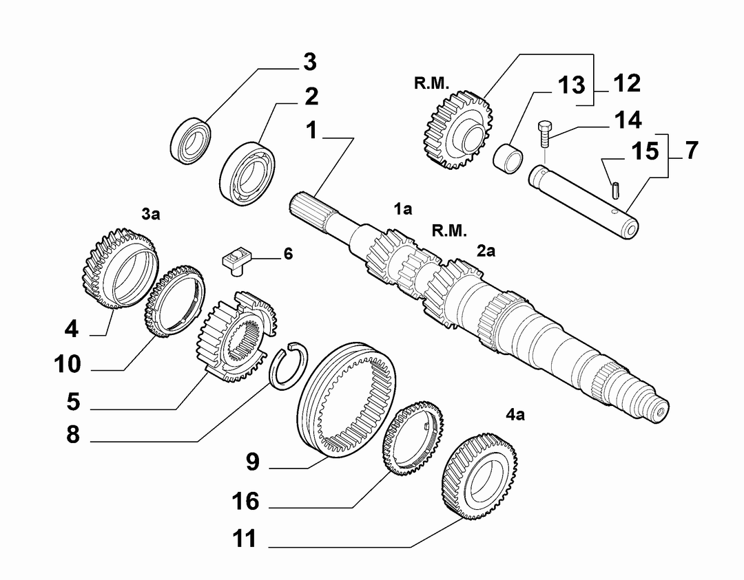 PRIMARY SHAFT AND GEAR LEAD 7