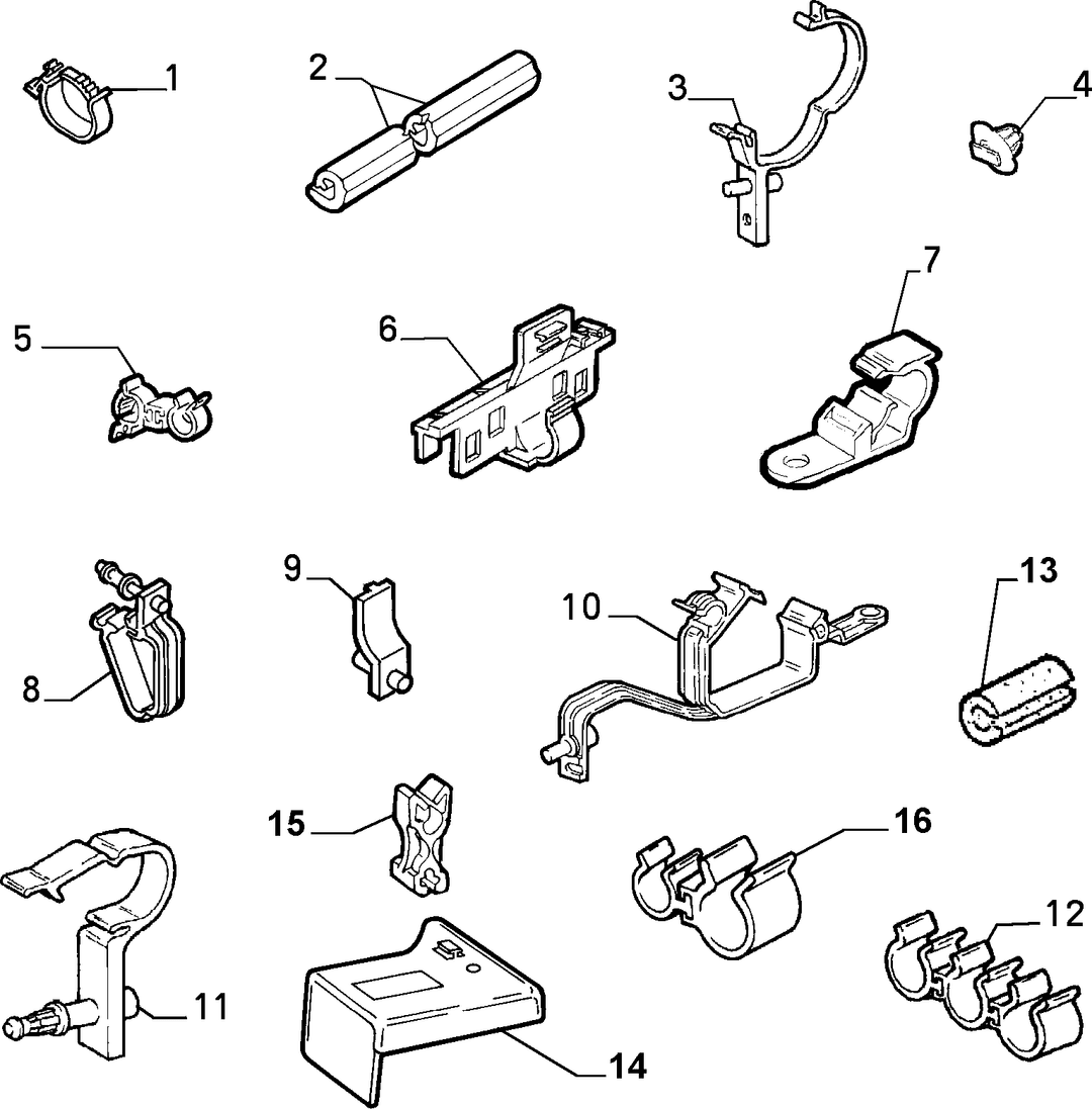 CABLE SET FIXINGS  3