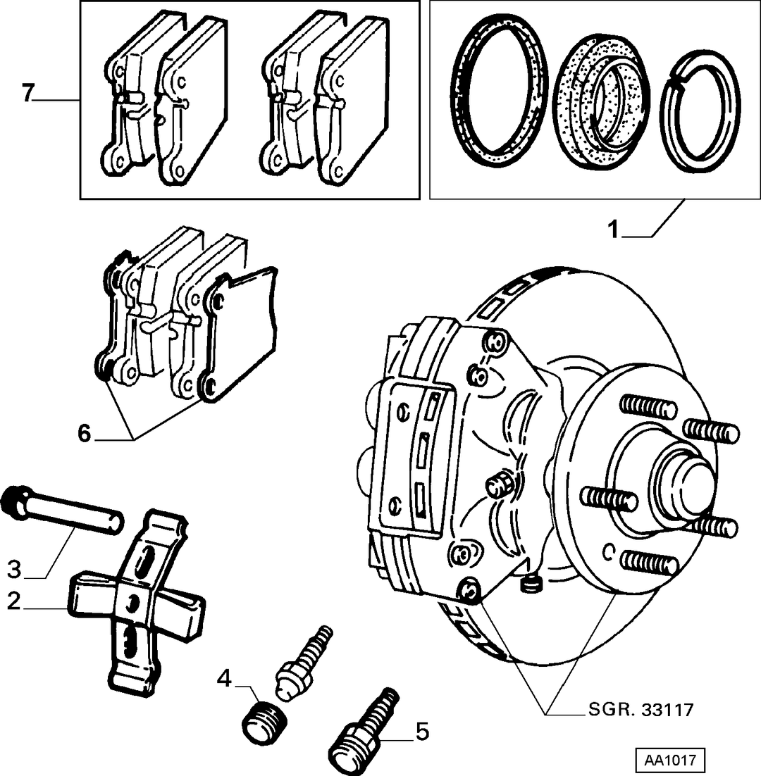 FRONT CALIPERS WITHOUT BRAKE PADS 6
