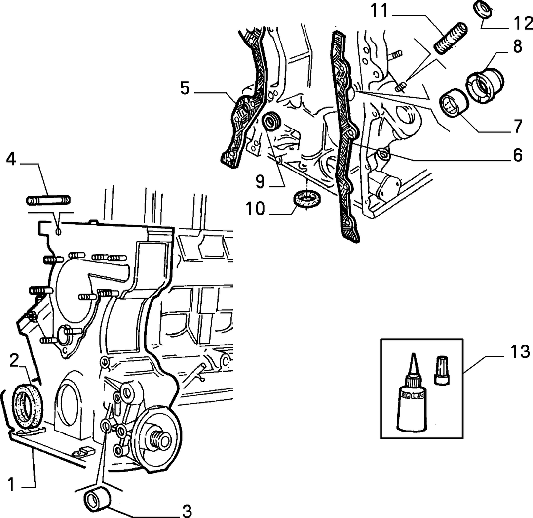 OIL SUMP AND CRANKCASE COVERS 2