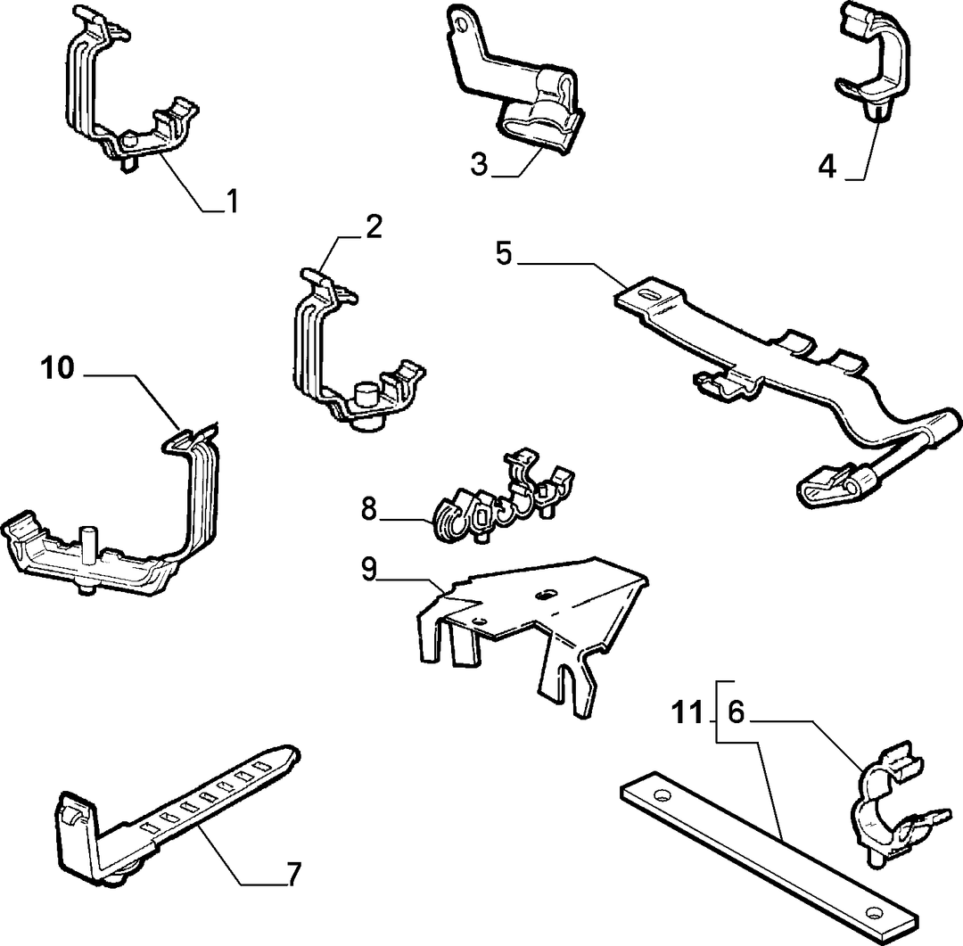 CABLE SET FIXINGS  2